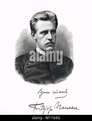 L'explorateur norvégien Fridtjof Nansen, Banque D'Images