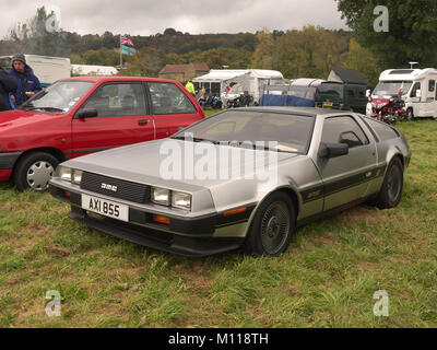 De-lorean sur l'affichage à l'Ashover festival des lumières Banque D'Images