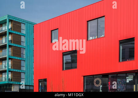 L'École de Plymouth, Plymouth Arts créatifs. Savoir localement comme la Red House Phillip Roberts Banque D'Images