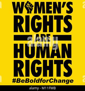Les DROITS DES FEMMES Illustration de Vecteur