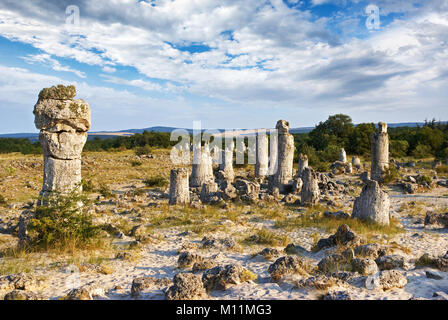 Formation rocheuse naturelle, proche de la ville de Varna, Bulgarie Banque D'Images