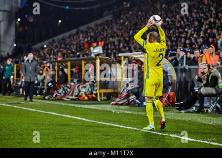 Moments de jeu en match 1/8 de finale de la Ligue Europa entre 'FC Rostov" et "Manchester United", 09 mars 2017 à Rostov-sur-Don, en Russie. Banque D'Images