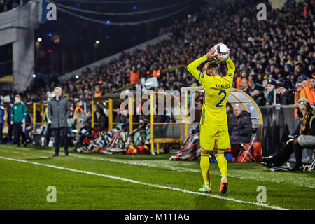 Moments de jeu en match 1/8 de finale de la Ligue Europa entre 'FC Rostov" et "Manchester United", 09 mars 2017 à Rostov-sur-Don, en Russie. Banque D'Images