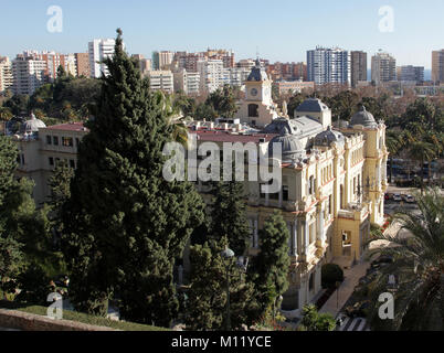 Hôtel de ville Malaga Espagne Architectes Guerrero Strachan et Rivera Vera Banque D'Images