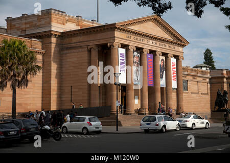 Galerie d'art de Nouvelle-Galles du Sud le domaine sydney New South Wales australie Banque D'Images