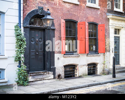 Dennis Severs House, un Huguenot préservé chambre à 18 Folgate Street dans l'Est de Londres, où les familles de tisserands de soie vit à partir de 1724 Banque D'Images