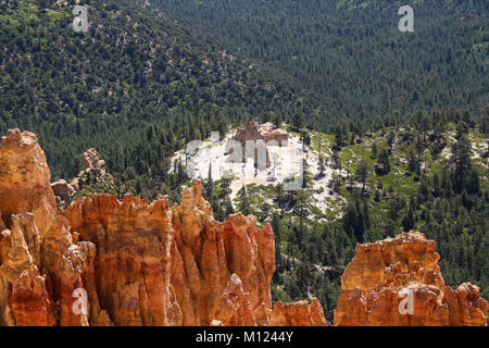 Une vue à partir de 8904' point de Ponderosa Ponderosa Canyon dans le Parc National de Bryce, UT Banque D'Images