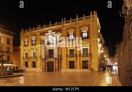 Palais Épiscopal/Palacio Episcopal Plaza del Obispo Malaga Espagne Banque D'Images