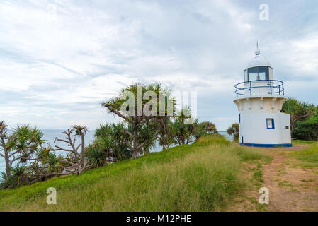 Tête de Fingal, NSW, Australie- Décembre 22, 2017 : Fingal Head Lighthouse, érigé en 1872 et construit en pierre et peint en blanc en Nouvelle Galles du Sud, Aust Banque D'Images