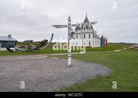 L'Inn à John O'Groats hotel, Caithness, Highland Ecosse. UK. Banque D'Images