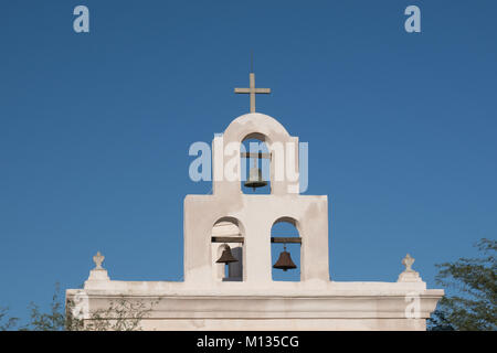 Cloches de la Mission San Xavier del Bac Tucson, Arizona Banque D'Images