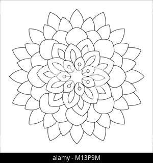 Mandala fleur vector illustration Illustration de Vecteur
