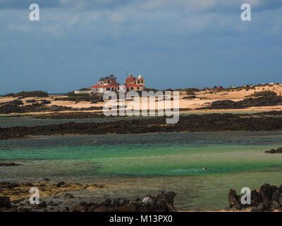 Belle plage à El Cotillo, agréable village de l'île de Fuerteventura. Canarias Banque D'Images