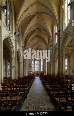 France, Calvados, Pays d'Auge, Villers sur Mer, église St Martin Banque D'Images