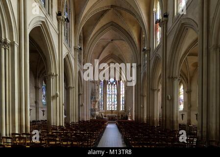 France, Calvados, Pays d'Auge, Villers sur Mer, église St Martin Banque D'Images