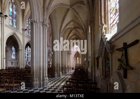 France, Calvados, Pays d'Auge, Villers sur Mer, église St Martin Banque D'Images