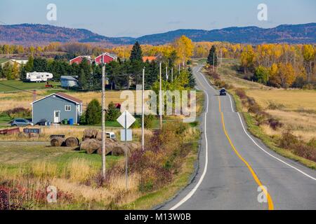 Canada, Province de Québec, Région de l'Abitibi-Témiscamingue, Rouyn-Noranda, sur la route de Parc National d'Aiguebelle Banque D'Images