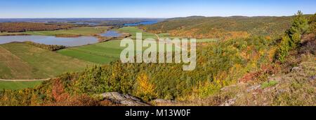 Canada, Province de Québec, Outaouais, région du Pontiac, Sheenboro, Brennan's Farm, belvédère, Vue Panoramique Banque D'Images