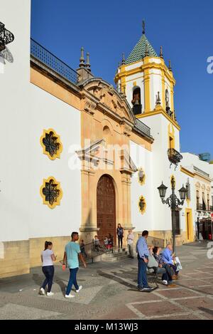 Espagne, Andalousie, province de Malaga, Ronda, centre historique, église Banque D'Images