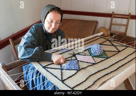 Canada, Nouveau-Brunswick, Caraquet, Arcadian village historique, les loisirs de la vie acadienne de 1770 à 1939 Banque D'Images