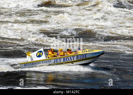 Canada, Nouveau-Brunswick, à Saint John, Reversing Falls Jet Boat sur Banque D'Images