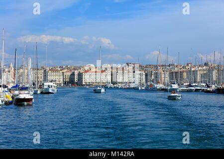 France, Bouches du Rhône, Marseille, Vieux Port Banque D'Images