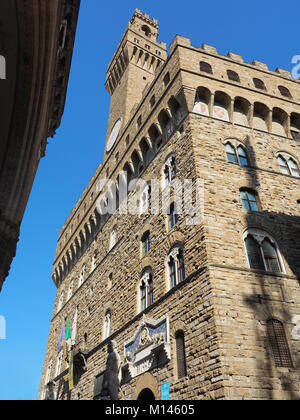 L'Europe,Italie,Toscane,Florence,Piazza della Signoria. Palazzo Vecchio Banque D'Images