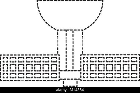 Antenne satellite terrestre vecteur icône illustration design Illustration de Vecteur