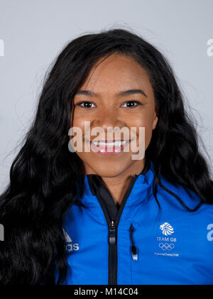 Au cours d'un Moore mica le kitting out session à ADIDAS Stockport. ASSOCIATION DE PRESSE Photo. Photo date : mardi, 23 janvier 2018. Crédit photo doit se lire : Tim Goode/PA Wire Banque D'Images