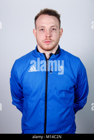 Sam Blanchett lors d'une séance en kitting à ADIDAS Stockport. ASSOCIATION DE PRESSE Photo. Photo date : mardi, 23 janvier 2018. Crédit photo doit se lire : Tim Goode/PA Wire Banque D'Images