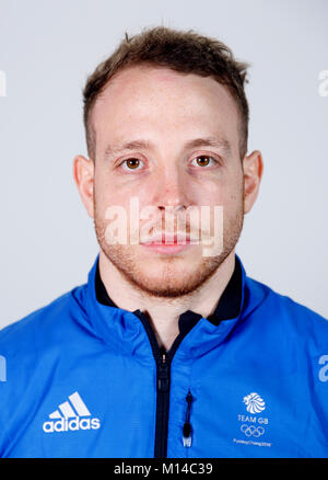 Sam Blanchett lors d'une séance en kitting à ADIDAS Stockport. ASSOCIATION DE PRESSE Photo. Photo date : mardi, 23 janvier 2018. Crédit photo doit se lire : Tim Goode/PA Wire Banque D'Images