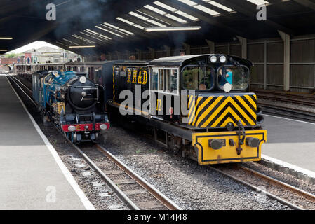 Locomotive No12 JB Snell, à New Romney. Une partie de l'Romney Hythe et Dymchurch Railway, Kent, Banque D'Images