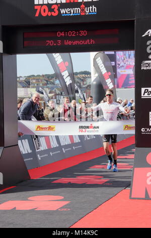 Gagnant de l'homme de fer 2017 Weymouth Banque D'Images