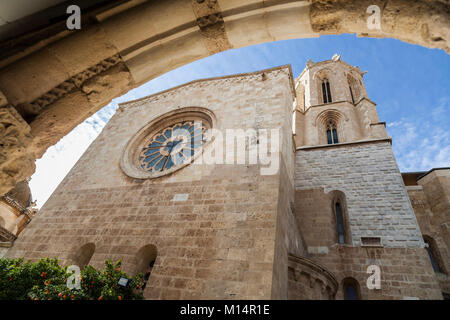 Cathédrale, de style gothique à Tarragone, Espagne. Banque D'Images