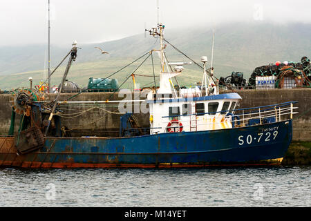 Bateau de pêche en Portmagee en Irlande ( Kerry Pays ) Banque D'Images