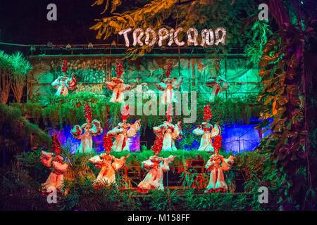 Performances cabaret Tropicana à La Havane, Cuba Banque D'Images