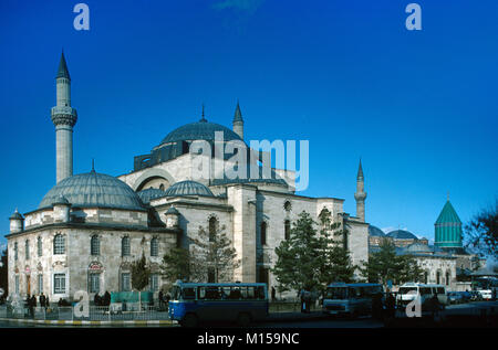 Mosquée Selimiye ou Mosquée de Selim II (1558-1570) une mosquée turque ottomane éventuellement conçu par Mimar Sinan, Konya, Turquie Banque D'Images