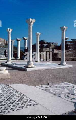 Tombe de Saint John, l'Église ou Basilique de Saint John (c6e), à Éphèse, Selçuk, Turquie Banque D'Images