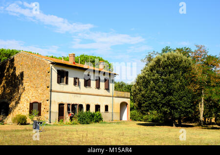 Maison en pierre farmer Toscane - Italie Banque D'Images