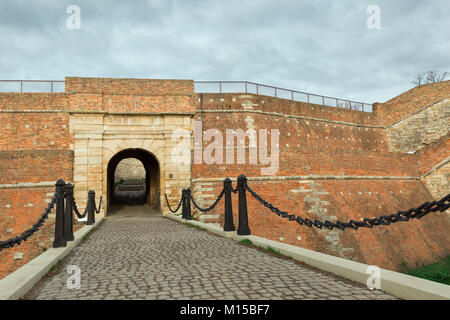 Pont et entrée de la forteresse de Kalemegdan, Belgrade, Serbie Banque D'Images