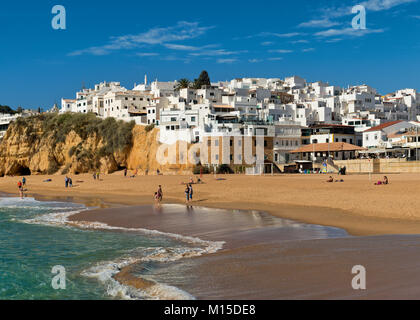 Citadelle de la vieille ville d'Albufeira en hiver Banque D'Images