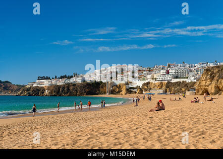 Albufeira en hiver, de l'Algarve, Portugal Banque D'Images