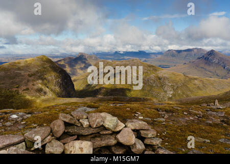 Ben Mor Coigach, un Fhidlheir Sgurr Banque D'Images