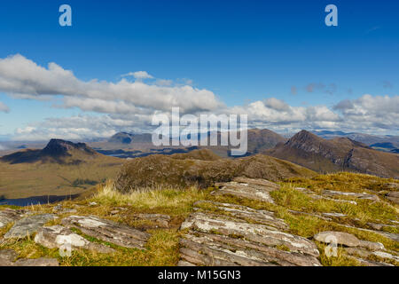 Ben Mor Coigach, un Fhidlheir Sgurr Banque D'Images