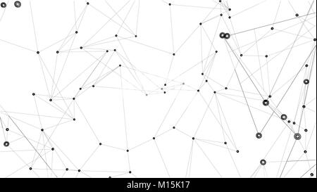 Connexions réseau mondial avec des points et lignes Illustration de Vecteur