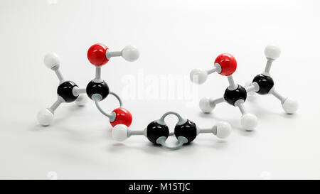 Molécule d'éthanol utilisé pour les modèles de chimie Banque D'Images