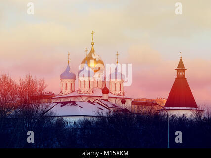 Monastère Novospassky à Moscou Banque D'Images