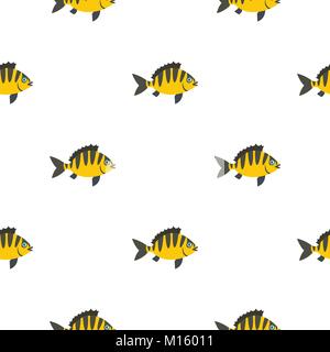 Motif poisson perche seamless Illustration de Vecteur