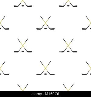 Bâtons de hockey croisés sans motif Illustration de Vecteur