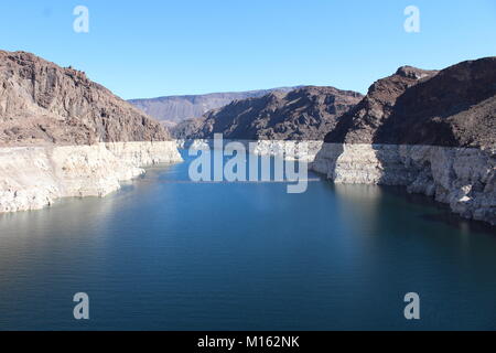 Paysage autour de Lake Mead au-dessus du barrage de Hoover Banque D'Images